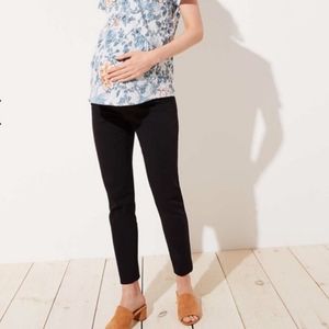 Loft maternity black leggings pants size 0